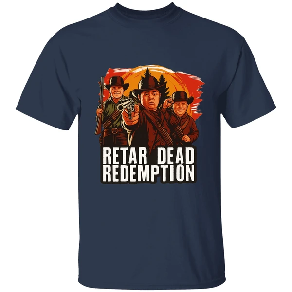 Retar Dead Redemption Down Syndrome Red Dead Redemption Parody Poster Shirt - Image 5