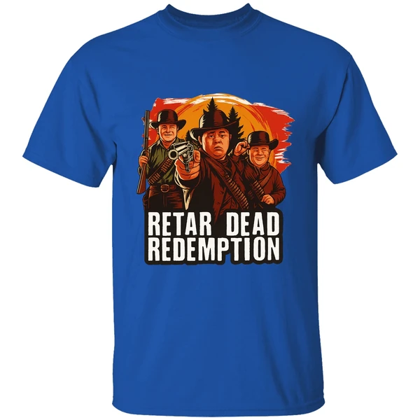 Retar Dead Redemption Down Syndrome Red Dead Redemption Parody Poster Shirt - Image 8