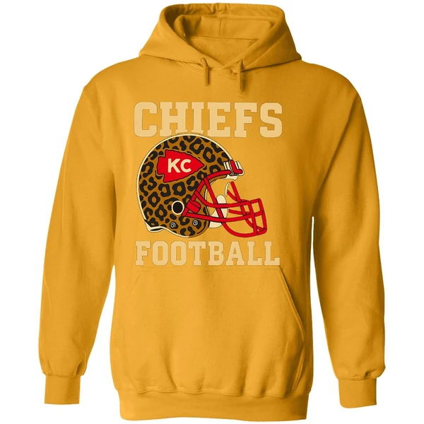 Retro Kansas City Chiefs Football Leopard Nfl Hoodie