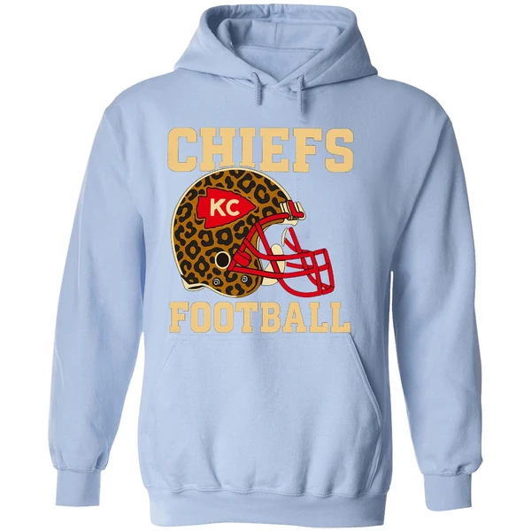 Retro Kansas City Chiefs Football Leopard Nfl Hoodie - Image 4