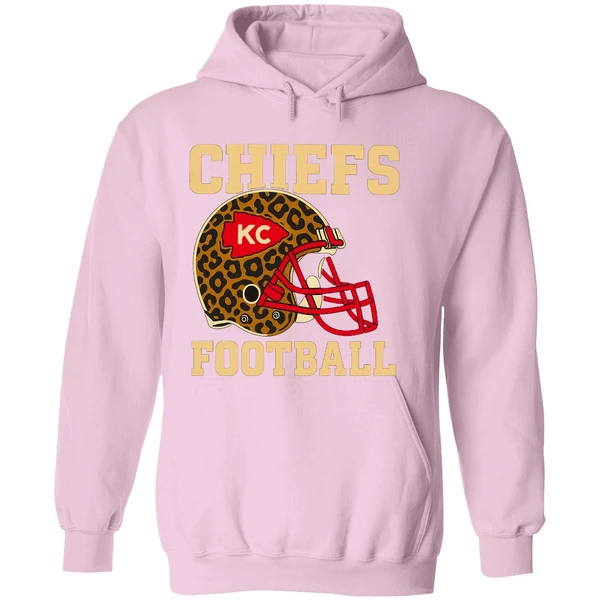 Retro Kansas City Chiefs Football Leopard Nfl Hoodie - Image 5