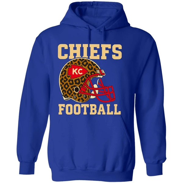 Retro Kansas City Chiefs Football Leopard Nfl Hoodie - Image 7