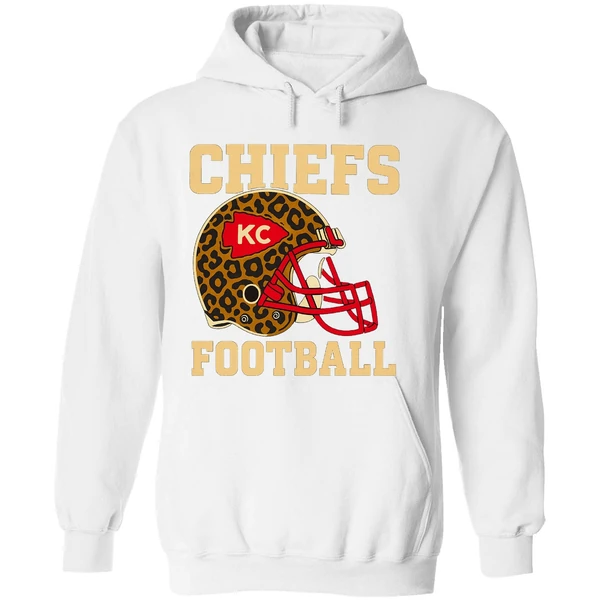 Retro Kansas City Chiefs Football Leopard Nfl Hoodie - Image 8