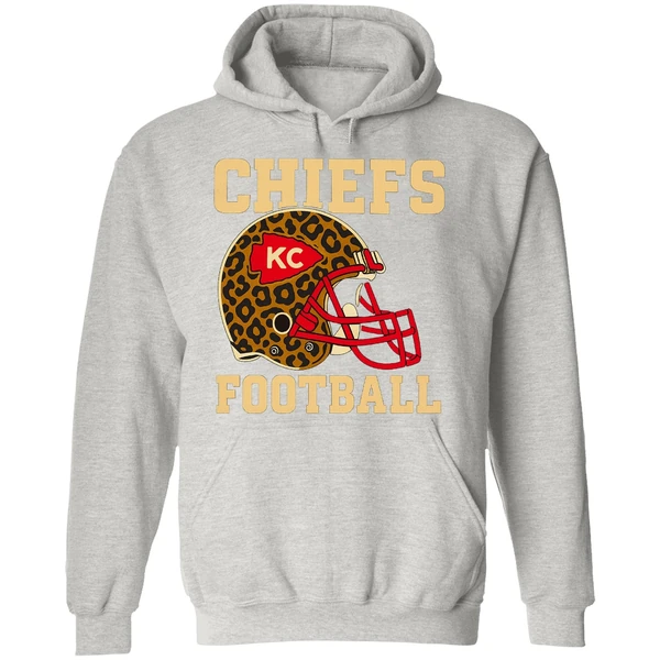 Retro Kansas City Chiefs Football Leopard Nfl Hoodie - Image 9