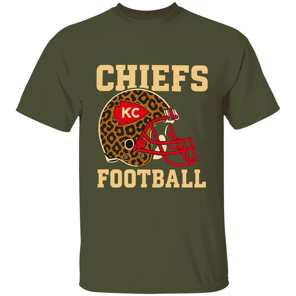 Retro Kansas City Chiefs Football Leopard Nfl Shirt - Image 3