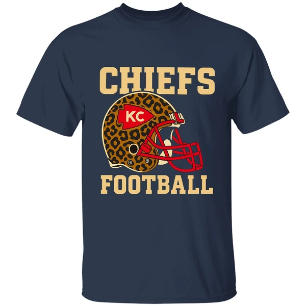 Retro Kansas City Chiefs Football Leopard Nfl Shirt - Image 4