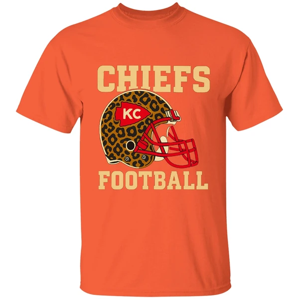 Retro Kansas City Chiefs Football Leopard Nfl Shirt - Image 5