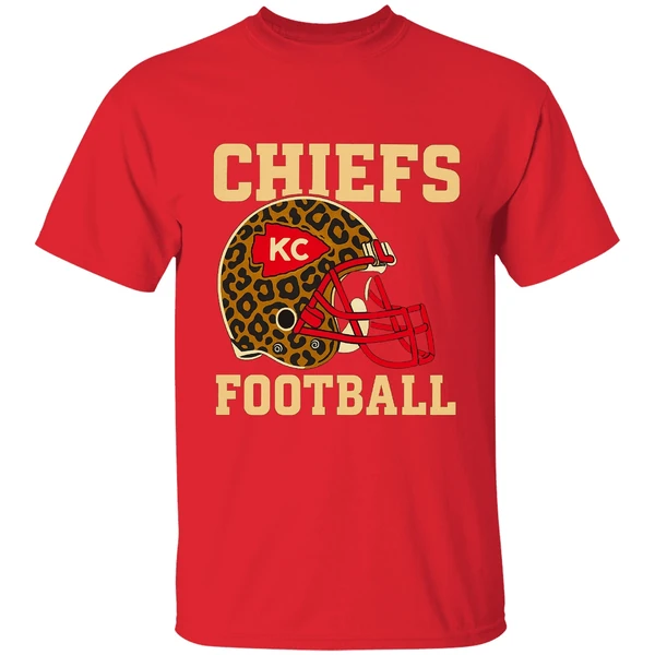 Retro Kansas City Chiefs Football Leopard Nfl Shirt - Image 6