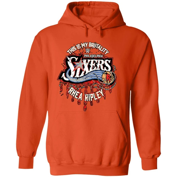 Rhea Ripley Philadelphia 76ers Wwe Hoodie - Image 6
