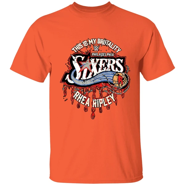 rhea ripley philadelphia 76ers wwe shirt orange