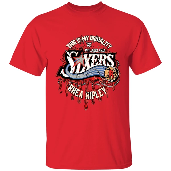 Rhea Ripley Philadelphia 76ers Wwe Shirt - Image 7