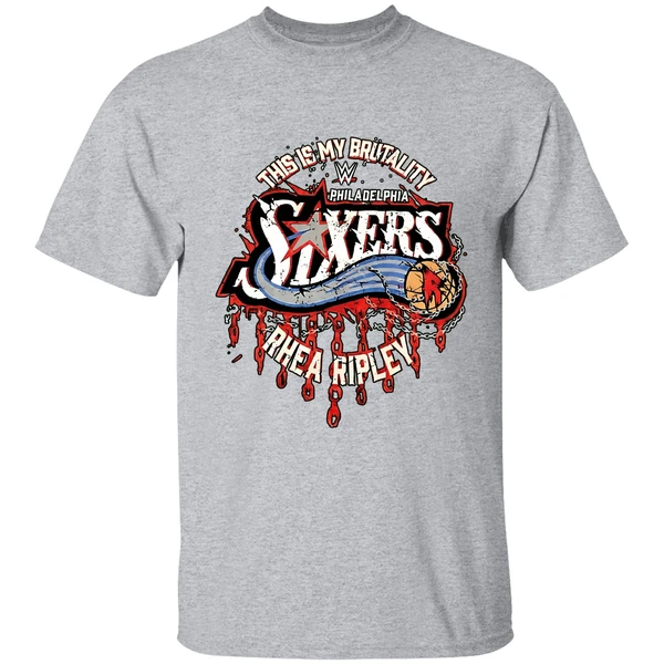 Rhea Ripley Philadelphia 76ers Wwe Shirt - Image 9