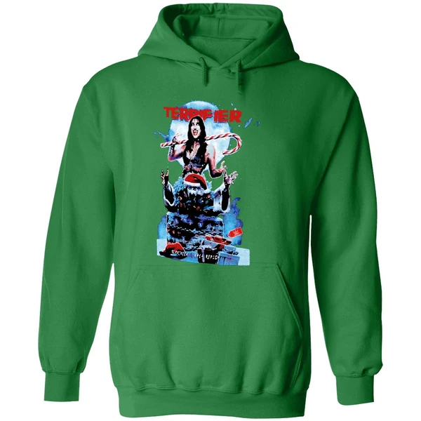Rhea Ripley Wwe Art The Clown Terrifier Ripple Junction Merry Christmas Hoodie - Image 2