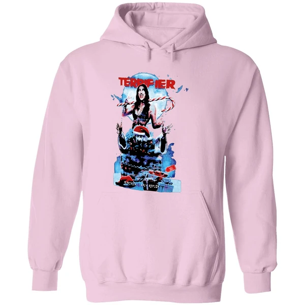 Rhea Ripley Wwe Art The Clown Terrifier Ripple Junction Merry Christmas Hoodie - Image 5
