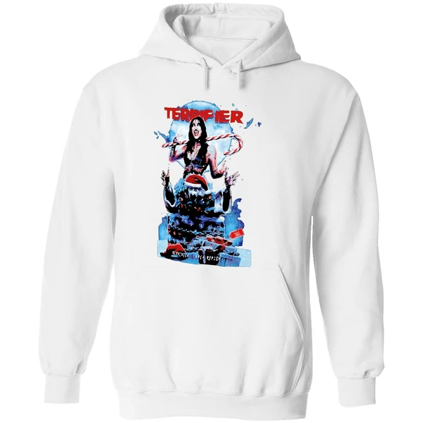 Rhea Ripley Wwe Art The Clown Terrifier Ripple Junction Merry Christmas Hoodie - Image 8