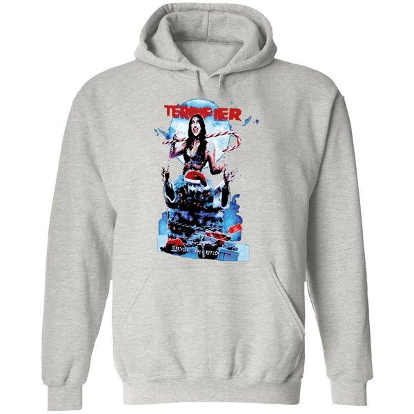 Rhea Ripley Wwe Art The Clown Terrifier Ripple Junction Merry Christmas Hoodie - Image 9
