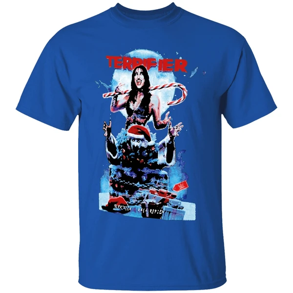 Rhea Ripley Wwe Art The Clown Terrifier Ripple Junction Merry Christmas Shirt - Image 5