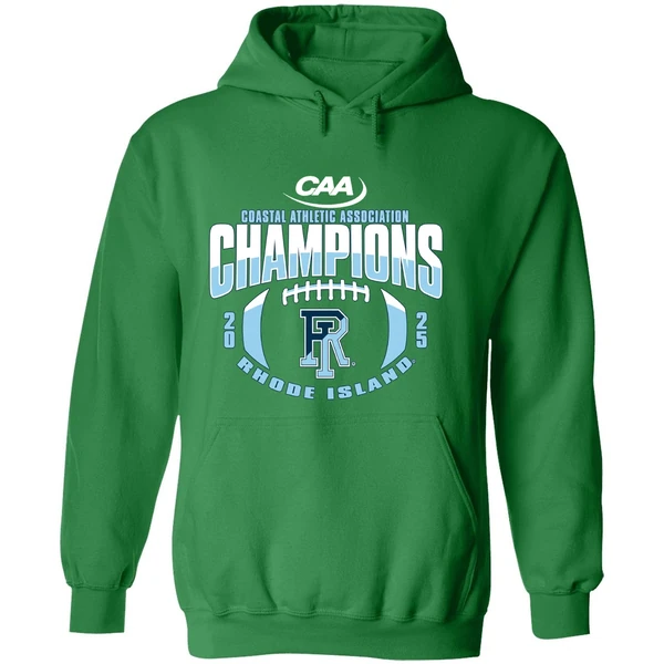 Rhode Island Rams Football Coastal Athletic Association Champions 2025 Hoodie - Image 2