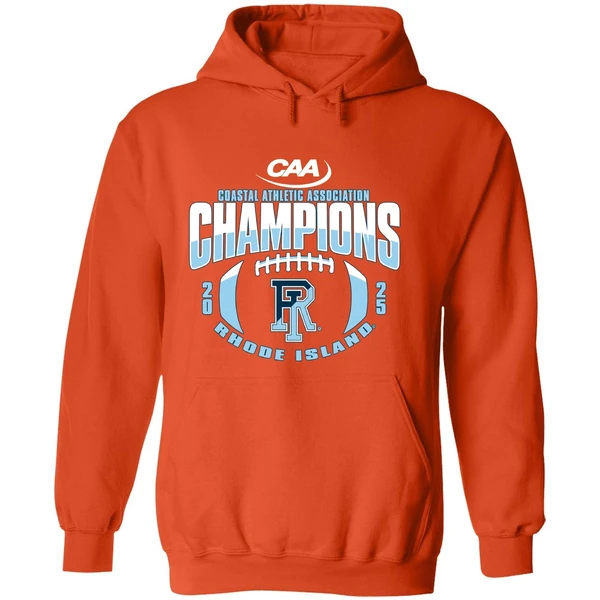 Rhode Island Rams Football Coastal Athletic Association Champions 2025 Hoodie - Image 6