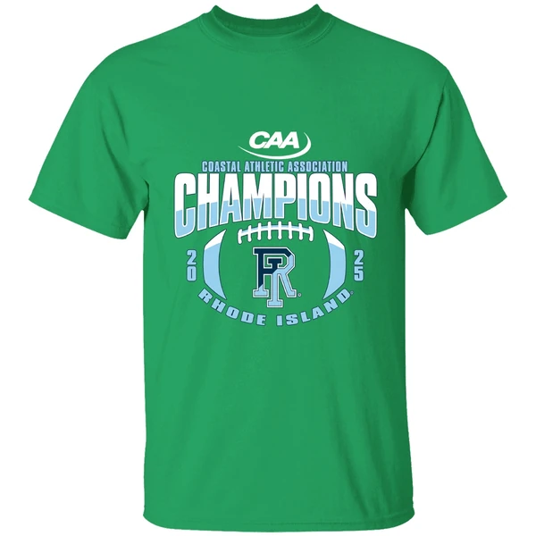 Rhode Island Rams Football Coastal Athletic Association Champions 2025 Shirt - Image 2