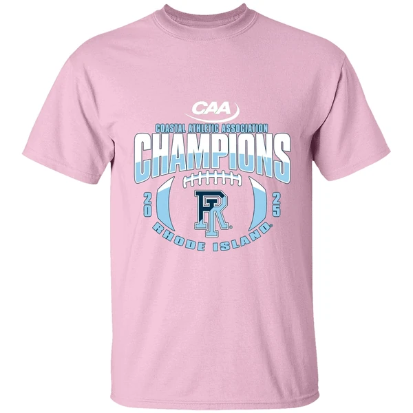 Rhode Island Rams Football Coastal Athletic Association Champions 2025 Shirt - Image 3