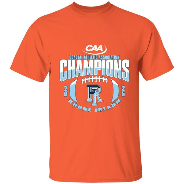 Rhode Island Rams Football Coastal Athletic Association Champions 2025 Shirt - Image 6