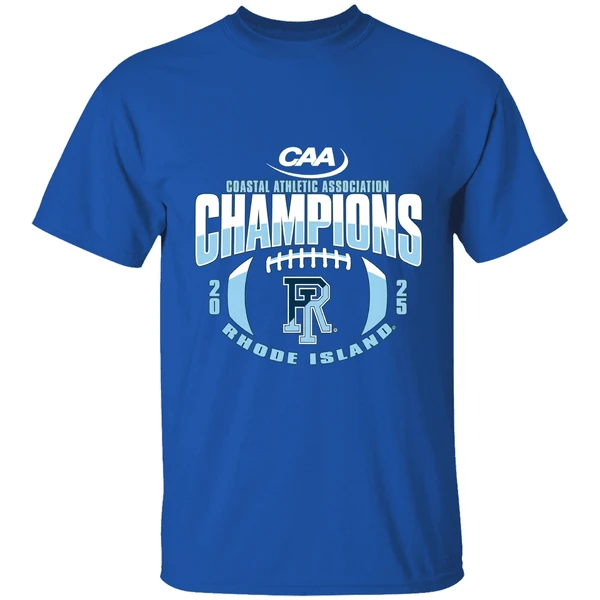 Rhode Island Rams Football Coastal Athletic Association Champions 2025 Shirt - Image 8