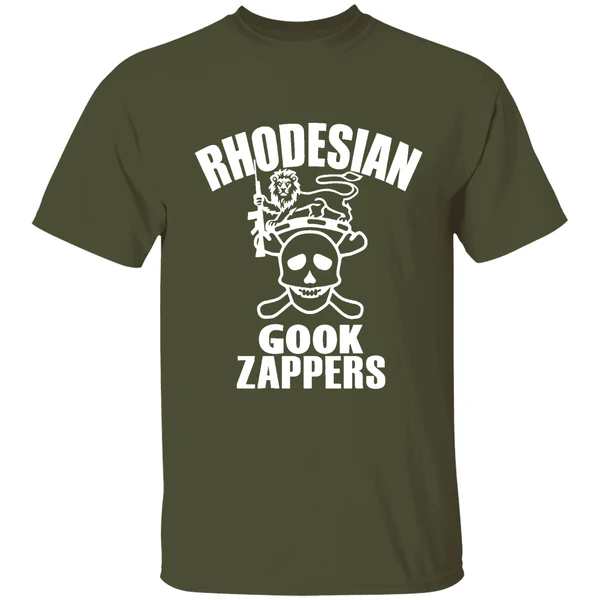 rhodesian gook zappers shirt militarygreen