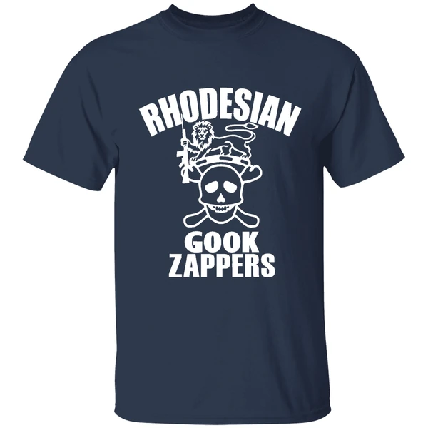 rhodesian gook zappers shirt navy