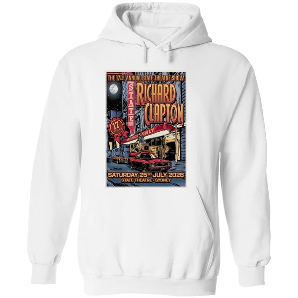 Richard Clapton Sydney Aus 7 25 2026 Poster Hoodie - Image 8