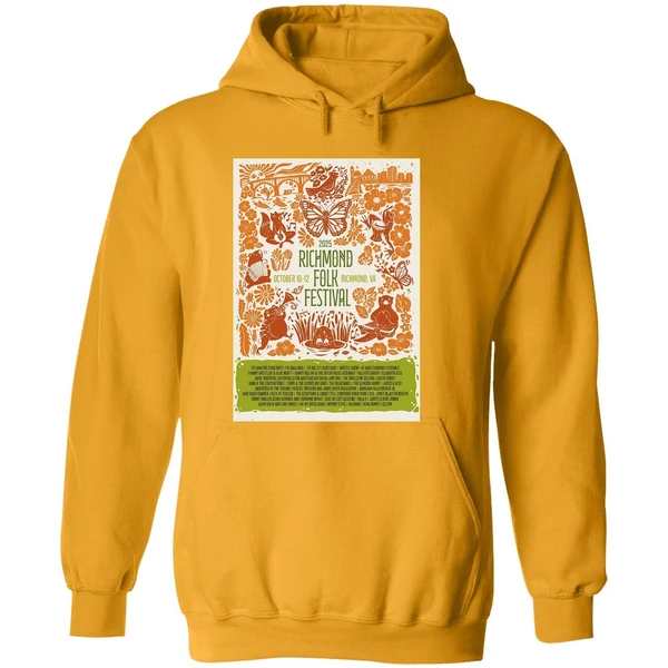 Richmond Folk Festival Oct 10 12 2025 At Browns Island In Richmond Va Poster Hoodie