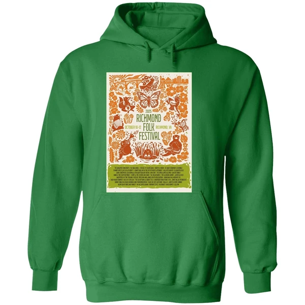 Richmond Folk Festival Oct 10 12 2025 At Browns Island In Richmond Va Poster Hoodie - Image 2