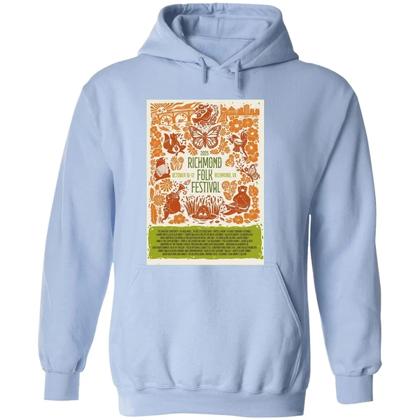 Richmond Folk Festival Oct 10 12 2025 At Browns Island In Richmond Va Poster Hoodie - Image 4