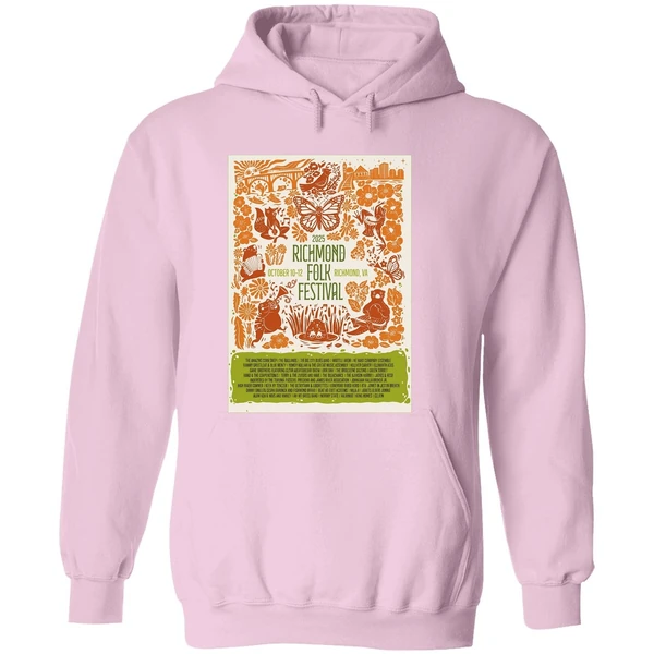 Richmond Folk Festival Oct 10 12 2025 At Browns Island In Richmond Va Poster Hoodie - Image 5