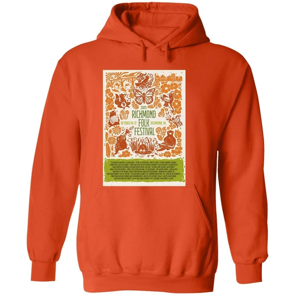 Richmond Folk Festival Oct 10 12 2025 At Browns Island In Richmond Va Poster Hoodie - Image 6