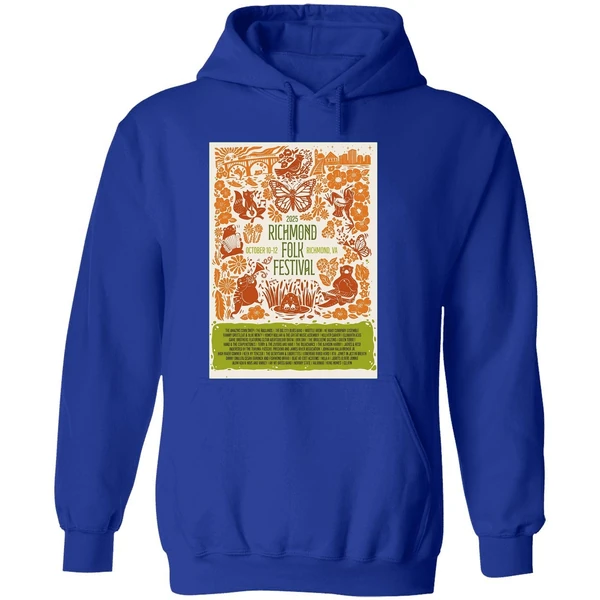Richmond Folk Festival Oct 10 12 2025 At Browns Island In Richmond Va Poster Hoodie - Image 7
