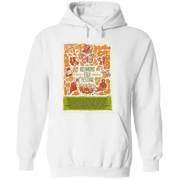 Richmond Folk Festival Oct 10 12 2025 At Browns Island In Richmond Va Poster Hoodie - Image 8