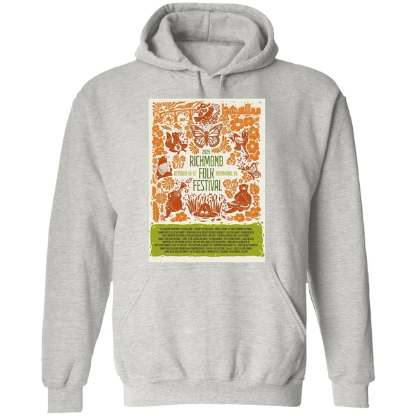 Richmond Folk Festival Oct 10 12 2025 At Browns Island In Richmond Va Poster Hoodie - Image 9