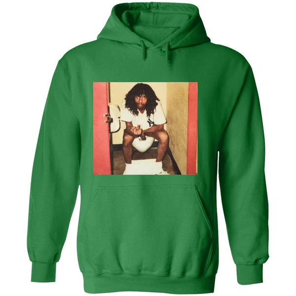 Rick James In Toilet Vintage Photo Hoodie - Image 2