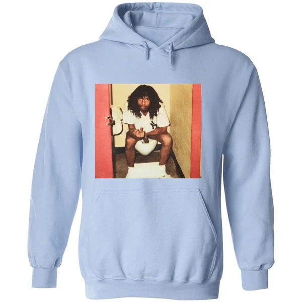Rick James In Toilet Vintage Photo Hoodie - Image 4