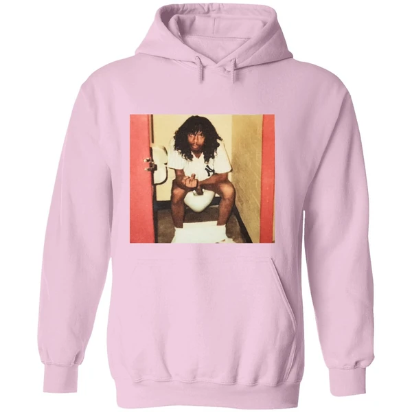 Rick James In Toilet Vintage Photo Hoodie - Image 5