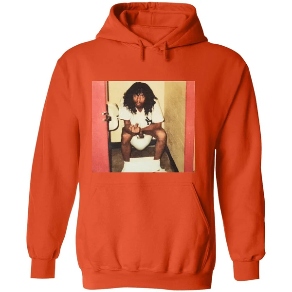 Rick James In Toilet Vintage Photo Hoodie - Image 6