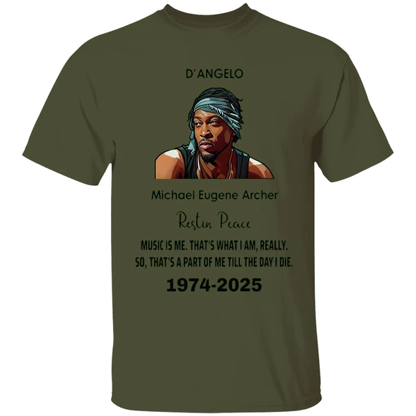 Rip Dangelo Micheal Eugene Archer 1974 2025 Shirt - Image 3