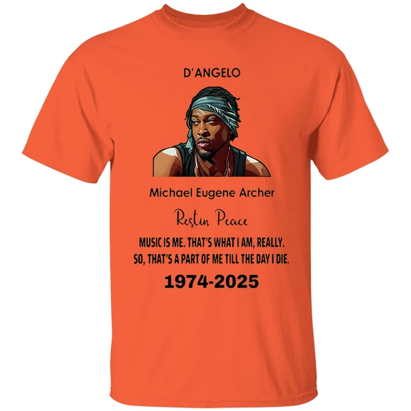 Rip Dangelo Micheal Eugene Archer 1974 2025 Shirt - Image 5