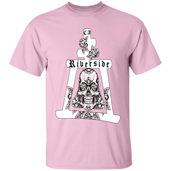 Riverside California Mission Bell Skull Shirt - Image 2