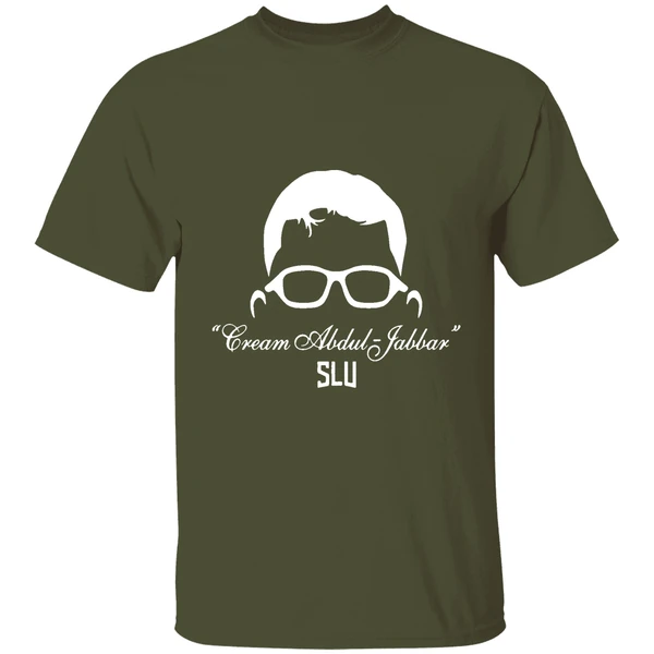 robbie avila saint louis billikens cream abdul jabbar shirt militarygreen