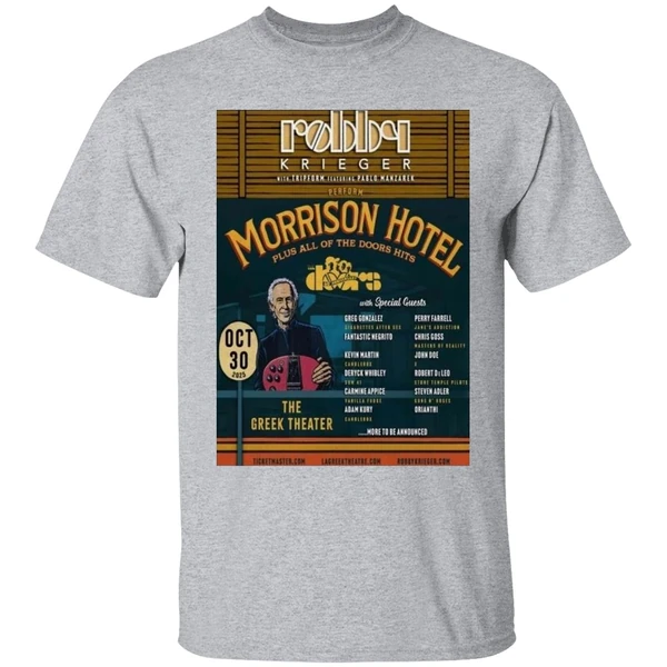 Robby Krieger Tour 2025 Greek Theatre In Los Angeles Shirt - Image 9