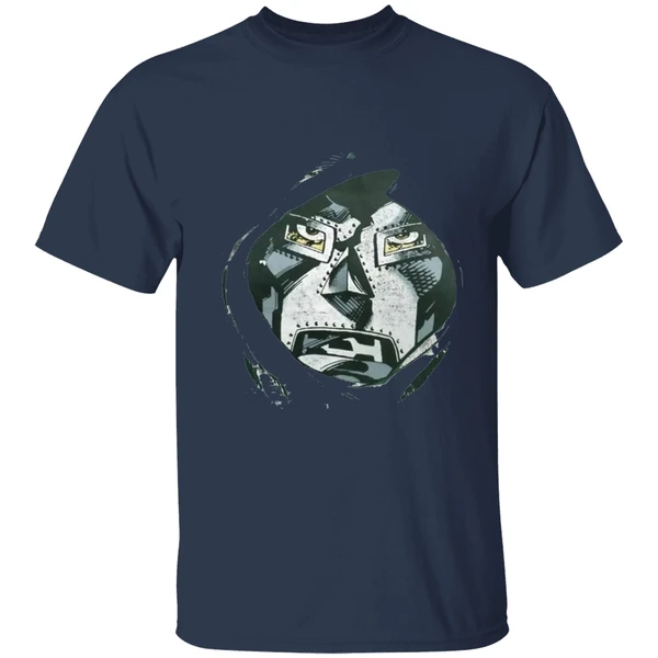 robert downey jr rocking a doctor doom shirt navy