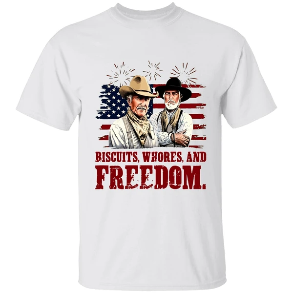 Robert Duvall And Tommy Lee Jones Biscuits Whores And Freedom Shirt