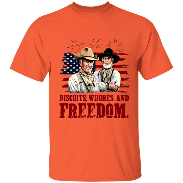 Robert Duvall And Tommy Lee Jones Biscuits Whores And Freedom Shirt - Image 3